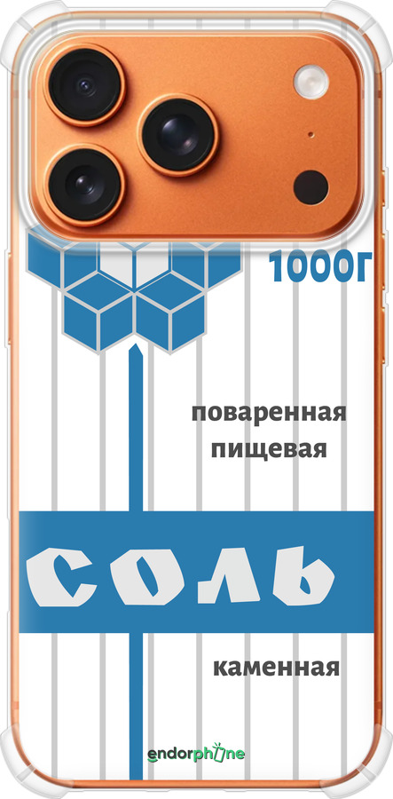 Силикон с усиленными углами чехол Соль для Apple iPhone 17 PRO MAX - 4855sp-4029 изображение 