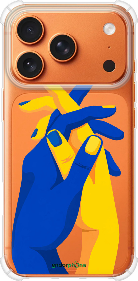Силикон с усиленными углами чехол Stand With Ukraine для Apple iPhone 17 PRO MAX - 5255sp-4029 изображение 