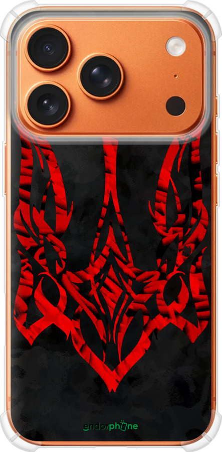 Силикон с усиленными углами чехол Герб Украины v4 для Apple iPhone 17 PRO MAX - 5319sp-4029 изображение 