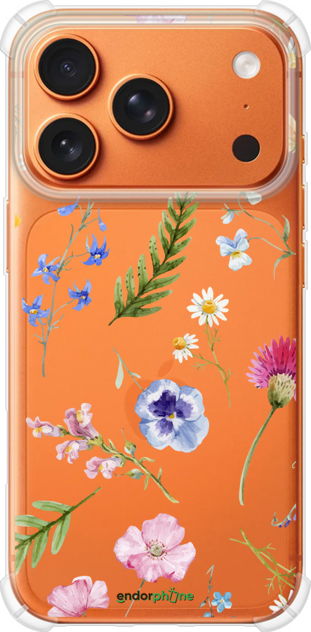 Силикон с усиленными углами чехол Цветочный фон v2 для Apple iPhone 17 PRO MAX - 5472sp-4029 изображение 