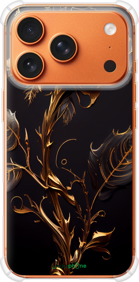 Силикон с усиленными углами чехол Роза 3 для Apple iPhone 17 PRO MAX - 5552sp-4029 изображение 