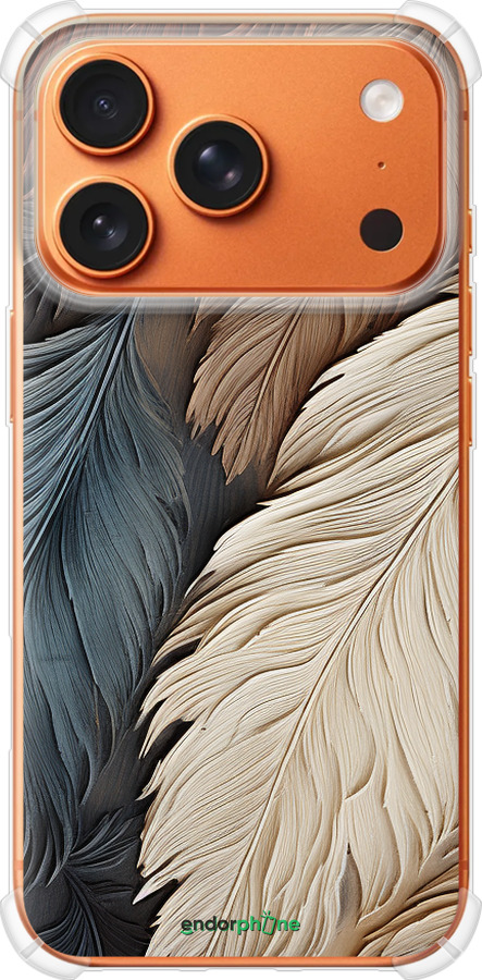 Силикон с усиленными углами чехол Листья в стиле бохо для Apple iPhone 17 PRO MAX - 5643sp-4029 изображение 