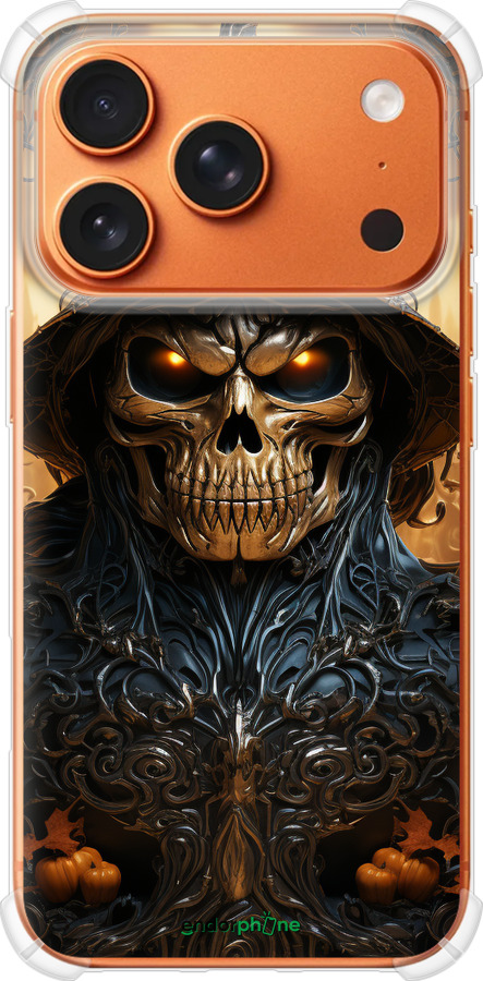 Силикон с усиленными углами чехол Череп 2 для Apple iPhone 17 PRO MAX - 5652sp-4029 изображение 