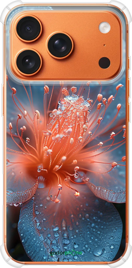 Силикон с усиленными углами чехол Роса на цветке для Apple iPhone 17 PRO MAX - 6039sp-4029 изображение 
