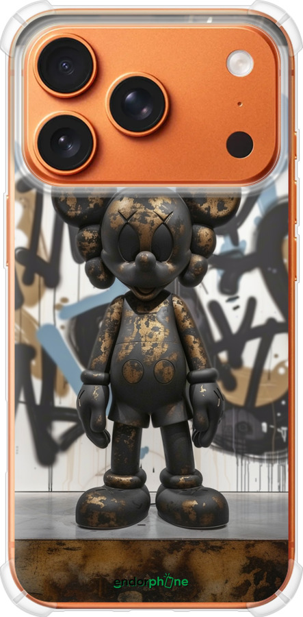 Силикон с усиленными углами чехол Bronze kaws v2 для Apple iPhone 17 PRO MAX - 6098sp-4029 изображение 