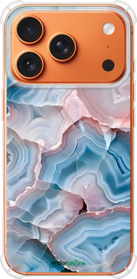 Силикон с усиленными углами чехол Мрамор для Apple iPhone 17 PRO MAX - 6306sp-4029 изображение 