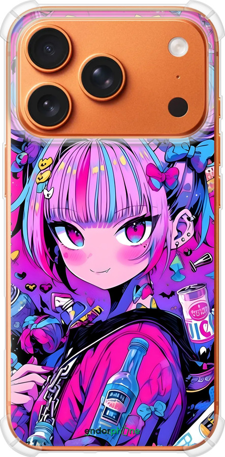 Силикон с усиленными углами чехол Аниме милаха для Apple iPhone 17 PRO MAX - 6314sp-4029 изображение 