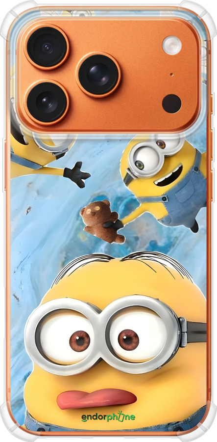Силикон с усиленными углами чехол Миньоны для Apple iPhone 17 PRO MAX - 6386sp-4029 изображение 