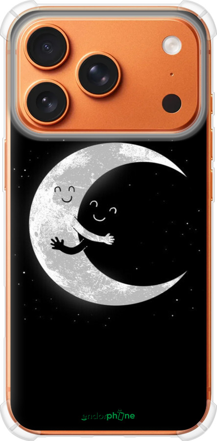 Силикон с усиленными углами чехол Лунные объятия для Apple iPhone 17 PRO MAX - 6508sp-4029 изображение 