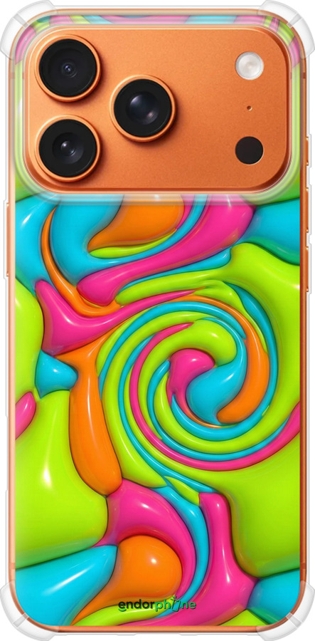 Силикон с усиленными углами чехол Y2K Jelly Dream для Apple iPhone 17 PRO MAX - 6780sp-4029 изображение 