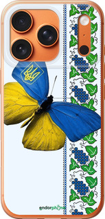 Силиконовый чехол Желто-голубая бабочка для Apple iPhone 17 PRO MAX - 1054u-4029 изображение 