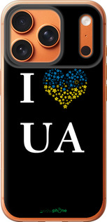 Силиконовый чехол I love UA для Apple iPhone 17 PRO MAX - 1112u-4029 изображение 