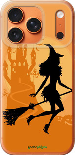 Силиконовый чехол Ведьма на метле для Apple iPhone 17 PRO MAX - 1184u-4029 изображение 
