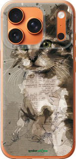 Силиконовый чехол Котёнок из пятен и линий для Apple iPhone 17 PRO MAX - 119u-4029 изображение 