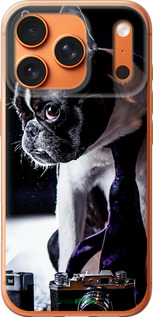 Силиконовый чехол Бульдог-фотограф для Apple iPhone 17 PRO MAX - 142u-4029 изображение 