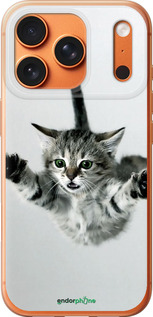 Силиконовый чехол Летящий котёнок для Apple iPhone 17 PRO MAX - 2322u-4029 изображение 