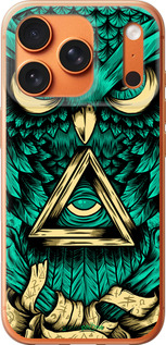 Силиконовый чехол Сова Арт-тату для Apple iPhone 17 PRO MAX - 3971u-4029 изображение 