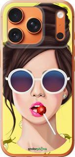 Силиконовый чехол Девушка с чупа-чупсом для Apple iPhone 17 PRO MAX - 3979u-4029 изображение 