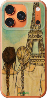 Силиконовый чехол Девушки в Париже для Apple iPhone 17 PRO MAX - 3980u-4029 изображение 