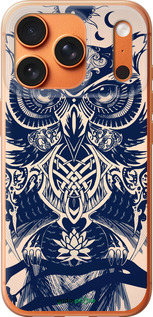 Силиконовый чехол Узорчатая сова для Apple iPhone 17 PRO MAX - 4000u-4029 изображение 