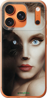 Силиконовый чехол Взгляд женщины и кошки для Apple iPhone 17 PRO MAX - 4041u-4029 изображение 