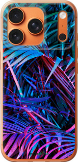 Силиконовый чехол Папоротник под ультрафиолетом для Apple iPhone 17 PRO MAX - 4069u-4029 изображение 