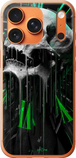 Силіконовий чохол 'Череп-годинник' для iPhone 17 PRO MAX зображення 1