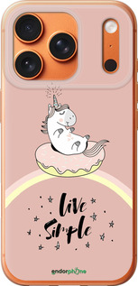 Силиконовый чехол Единорожка в пончике для Apple iPhone 17 PRO MAX - 4282u-4029 изображение 