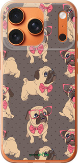 Силиконовый чехол мопсики 2 для Apple iPhone 17 PRO MAX - 4362u-4029 изображение 