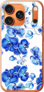 Силиконовый чехол Голубые орхидеи для Apple iPhone 17 PRO MAX - 4406u-4029 изображение 