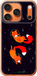 Силиконовый чехол Лисички в космосе для Apple iPhone 17 PRO MAX - 4519u-4029 изображение 