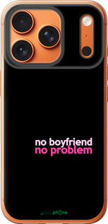 Силиконовый чехол no boyfriend no problem для Apple iPhone 17 PRO MAX - 4549u-4029 изображение 