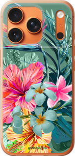 Силиконовый чехол Тропические цветы v1 для Apple iPhone 17 PRO MAX - 4667u-4029 изображение 