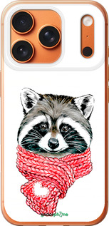 Силиконовый чехол Енот в шарфе для Apple iPhone 17 PRO MAX - 4688u-4029 изображение 