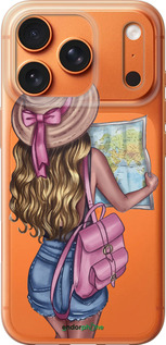 Силиконовый чехол Девушка с картой для Apple iPhone 17 PRO MAX - 4704u-4029 изображение 