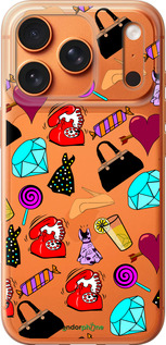 Силиконовый чехол stickers для Apple iPhone 17 PRO MAX - 4757u-4029 изображение 