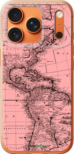 Силиконовый чехол Карта для Apple iPhone 17 PRO MAX - 4794u-4029 изображение 