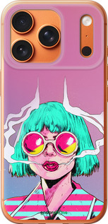 Силиконовый чехол Поп арт девушка для Apple iPhone 17 PRO MAX - 5378u-4029 изображение 