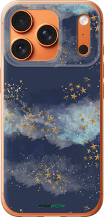 Силиконовый чехол Ночь золотые звезды для Apple iPhone 17 PRO MAX - 5421u-4029 изображение 
