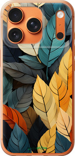 Силиконовый чехол Кольорове листя для Apple iPhone 17 PRO MAX - 5644u-4029 изображение 