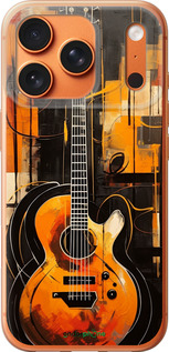 Силиконовый чехол Чехол для телефона Оранжевая Гитара для Apple iPhone 17 PRO MAX - 5934u-4029 изображение 
