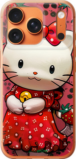 Силиконовый чехол hello kitty1 для Apple iPhone 17 PRO MAX - 6036u-4029 изображение 