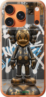 Силиконовый чехол Bronze kaws v3 для Apple iPhone 17 PRO MAX - 6099u-4029 изображение 