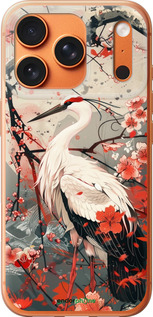 Силіконовий чехол Лелека у цвіту сакури для Apple iPhone 17 PRO MAX - 6109u-4029 изображение 