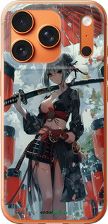 Силиконовый чехол Гейша-воин для Apple iPhone 17 PRO MAX - 6124u-4029 изображение 