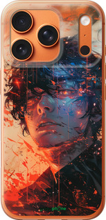 Силиконовый чехол Лицо в пламени для Apple iPhone 17 PRO MAX - 6127u-4029 изображение 