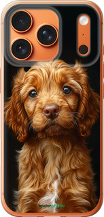 Силиконовый чехол Cocker spaniel на черном фоне для Apple iPhone 17 PRO MAX - 6137u-4029 изображение 