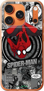 Силиконовый чехол Человек паук для Apple iPhone 17 PRO MAX - 6279u-4029 изображение 