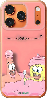 Силиконовый чехол Спанч Боб для Apple iPhone 17 PRO MAX - 6282u-4029 изображение 