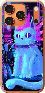 Силиконовый чехол Кот панк для Apple iPhone 17 PRO MAX - 6311u-4029 изображение 